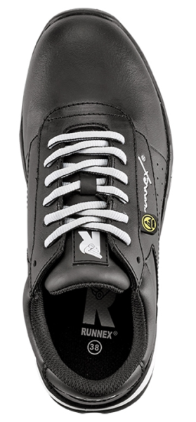 Hydrophobiertes Glattleder mit Steel-Protection Zehenschutzkappe – RUNNEX 5382 S3S Damen-Arbeitsschuh